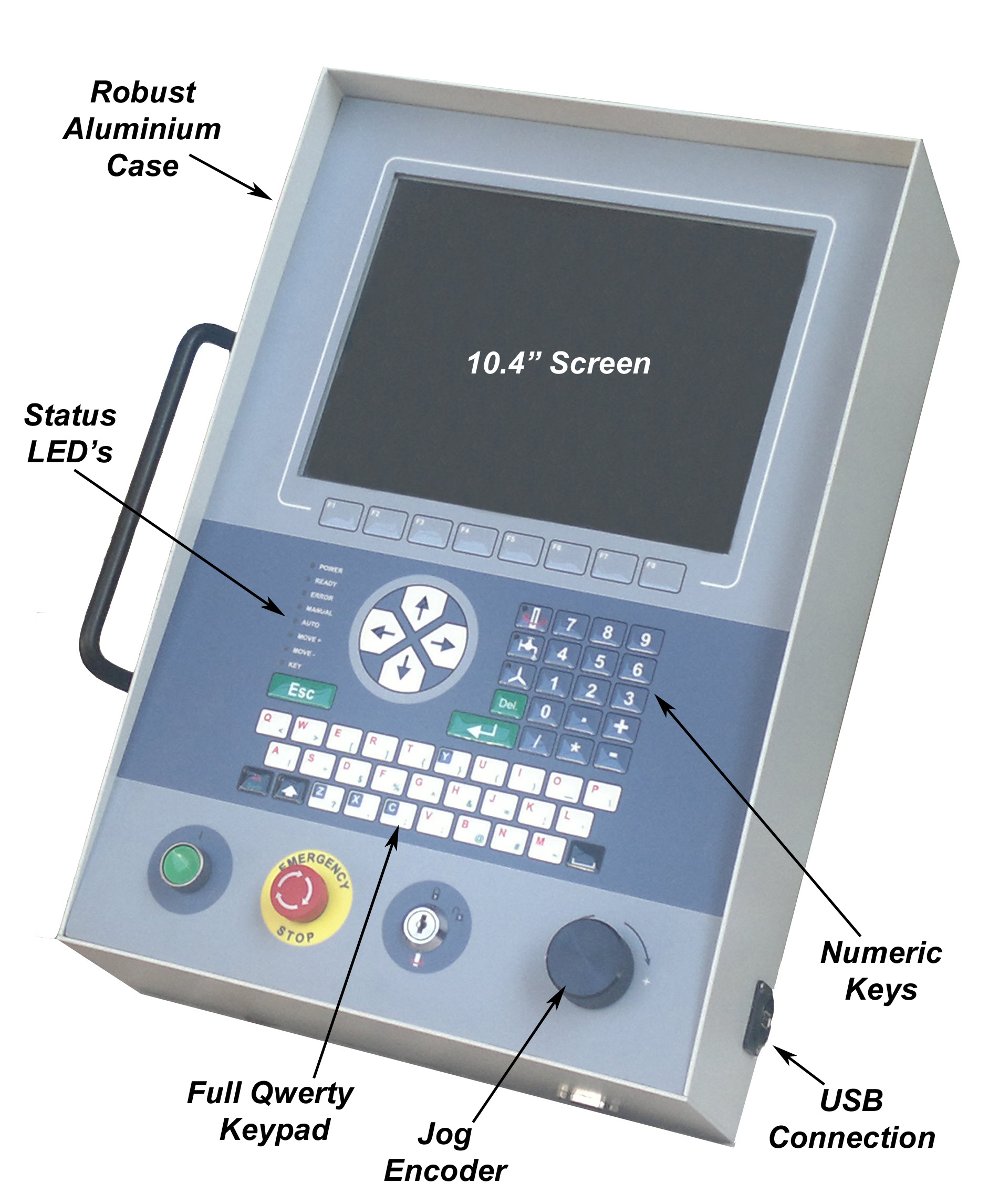 PMC 10.4" QWERTY Keypad in Portrait case